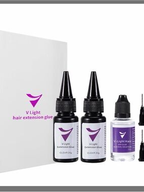 V Light Hair Extension Glue Kit - clear